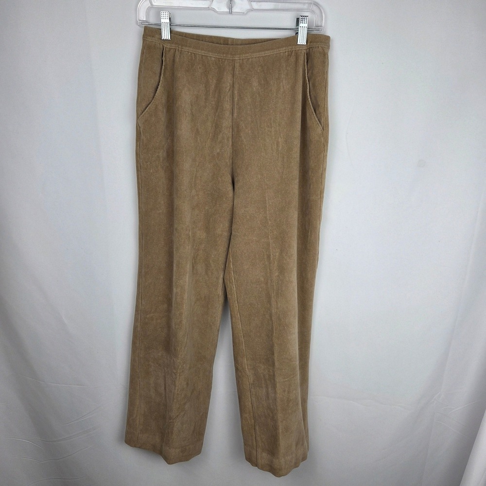 LL Bean Corduroy Pants Size S Tan Straight Leg Stretch Casual Comfort